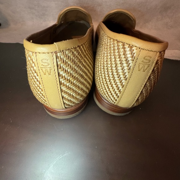 Stubbs and Wooton straw raffia crab embroidered Loafers Sz 6.5. - Picture 5 of 9